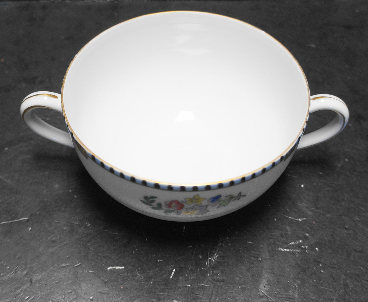 Noritake Sheridan Flat Bouillon Soup Cup Double Handle