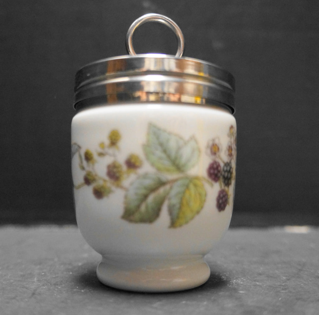 Royal Worcester Lavinia Blackberry Bone China Egg Coddler