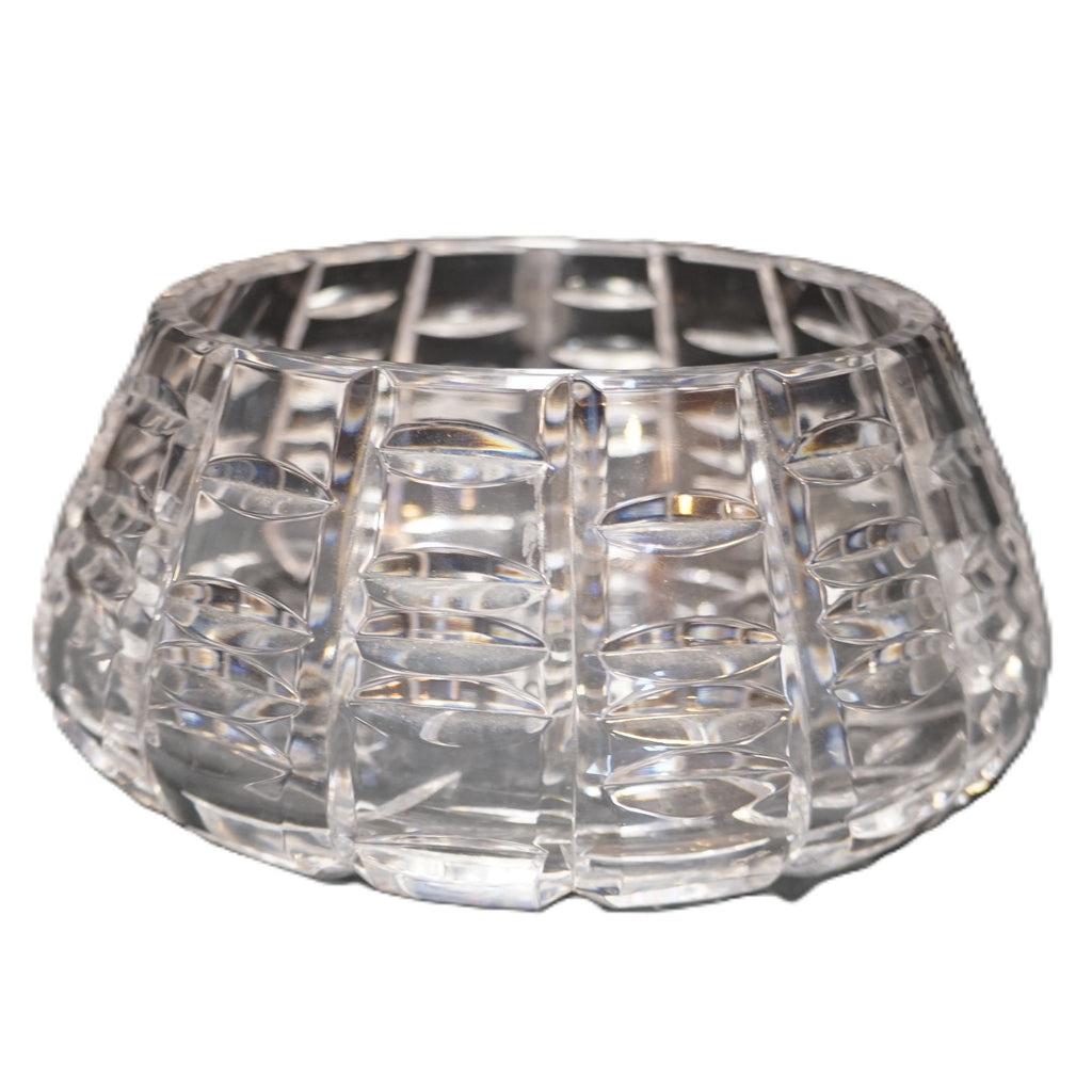 Waterford Crystal Tralee 5" Tapered Serving Bowl Cut Vertical Ovals