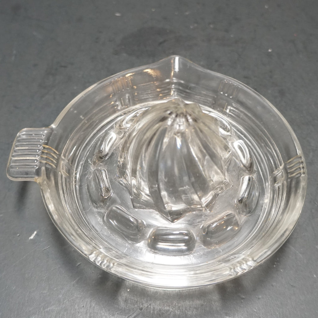 Hazel Atlas Criss Cross Small Juice Reamer Tab Handle Depression Glass