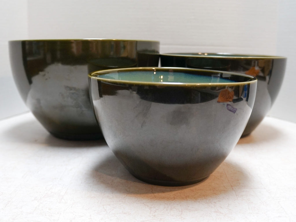 Sango Nova Green Nesting Mixing Bowls Set of 3