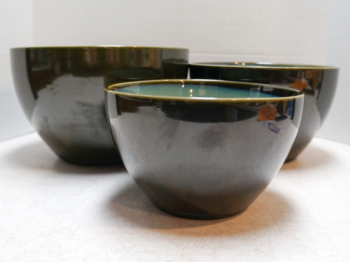 Sango Nova Green Nesting Mixing Bowls Set of 3