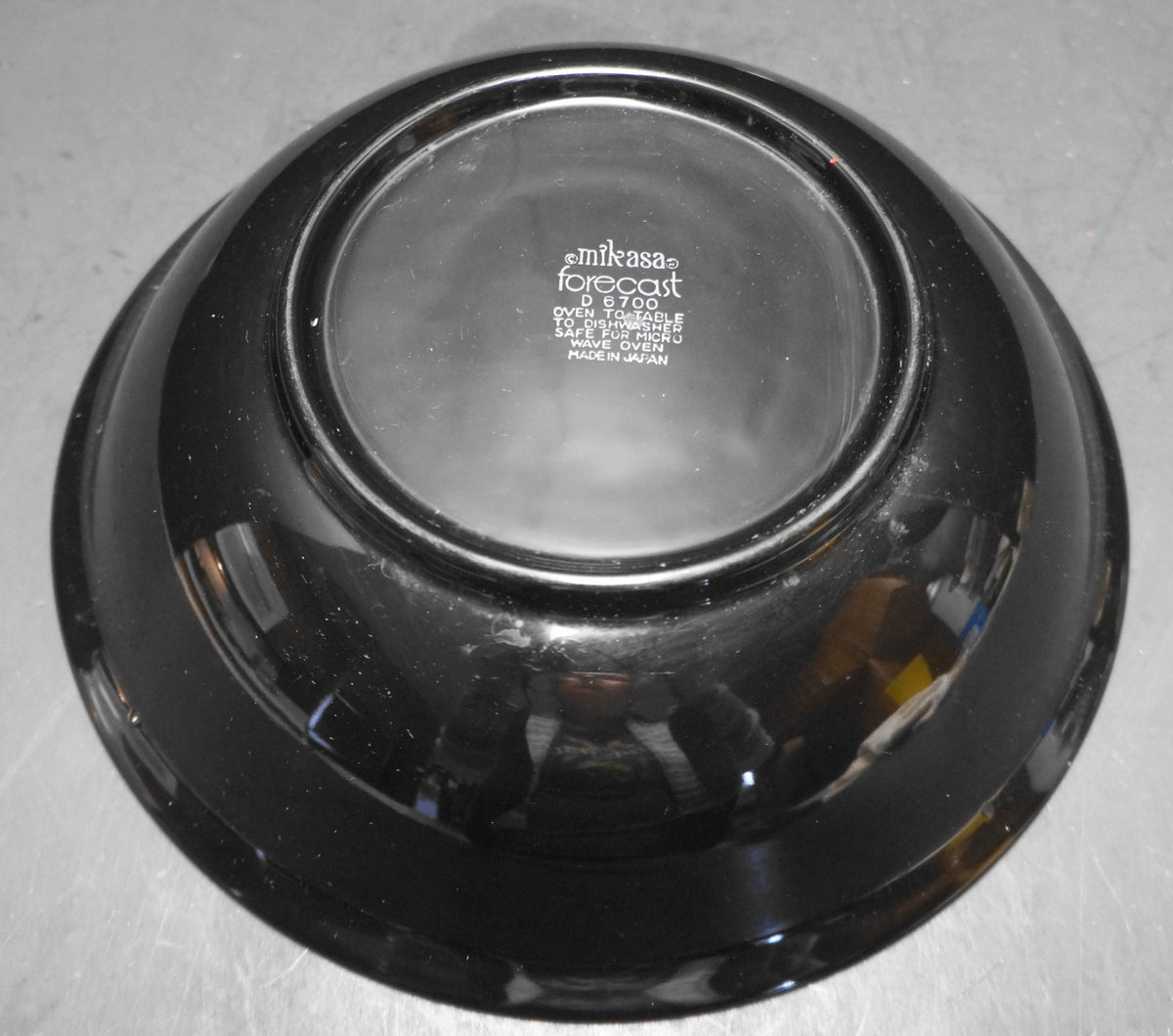 Mikasa Forecast Solid Black Open Round Vegetable Serving Bowl