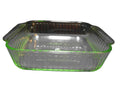 Martha Stewart Green Glass Ribbed Square 2 Qt Baking Dish