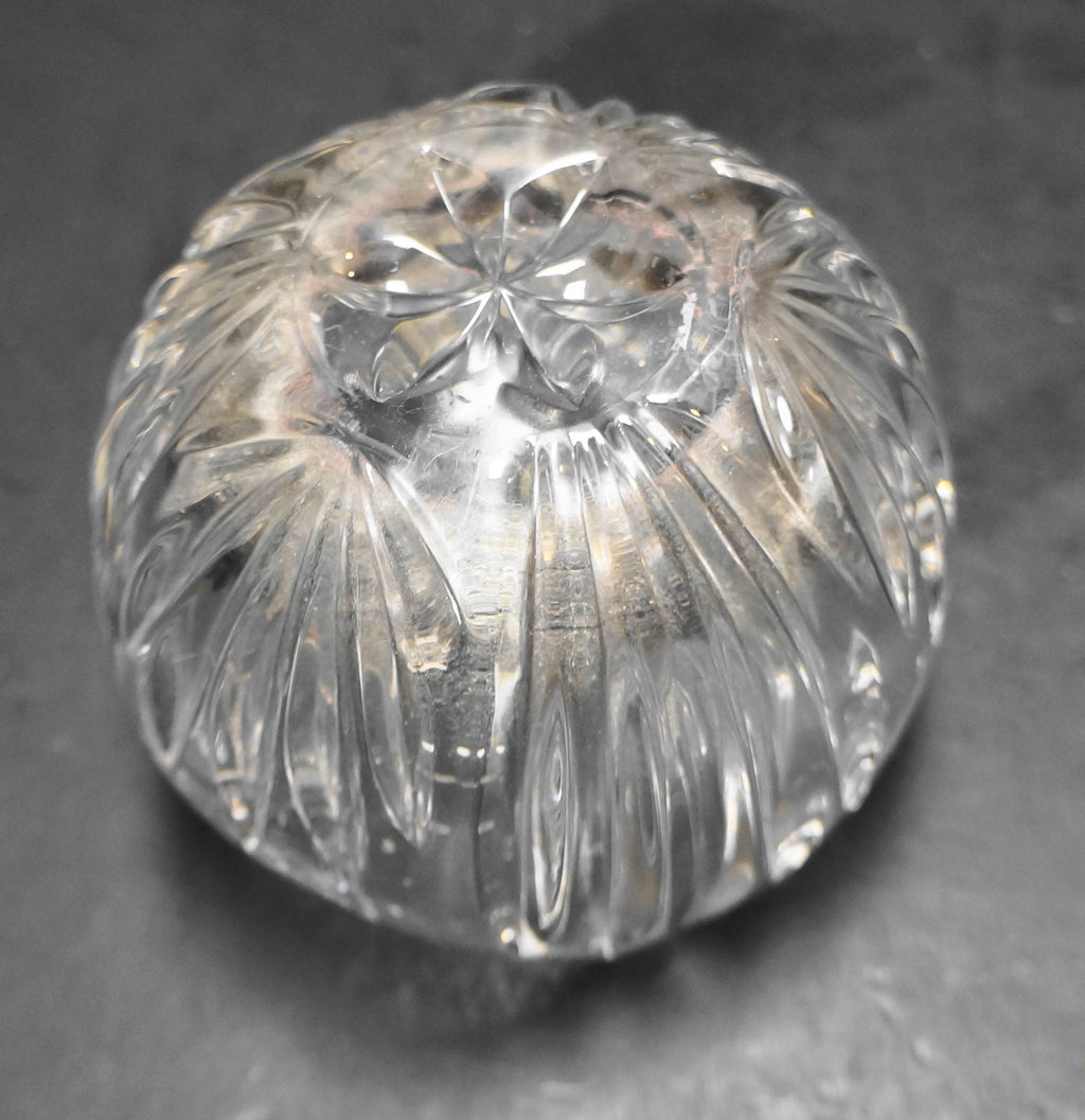Mikasa Pierpoint Crystal Tea Light Votive Candle Holder Cut Vertical Fan