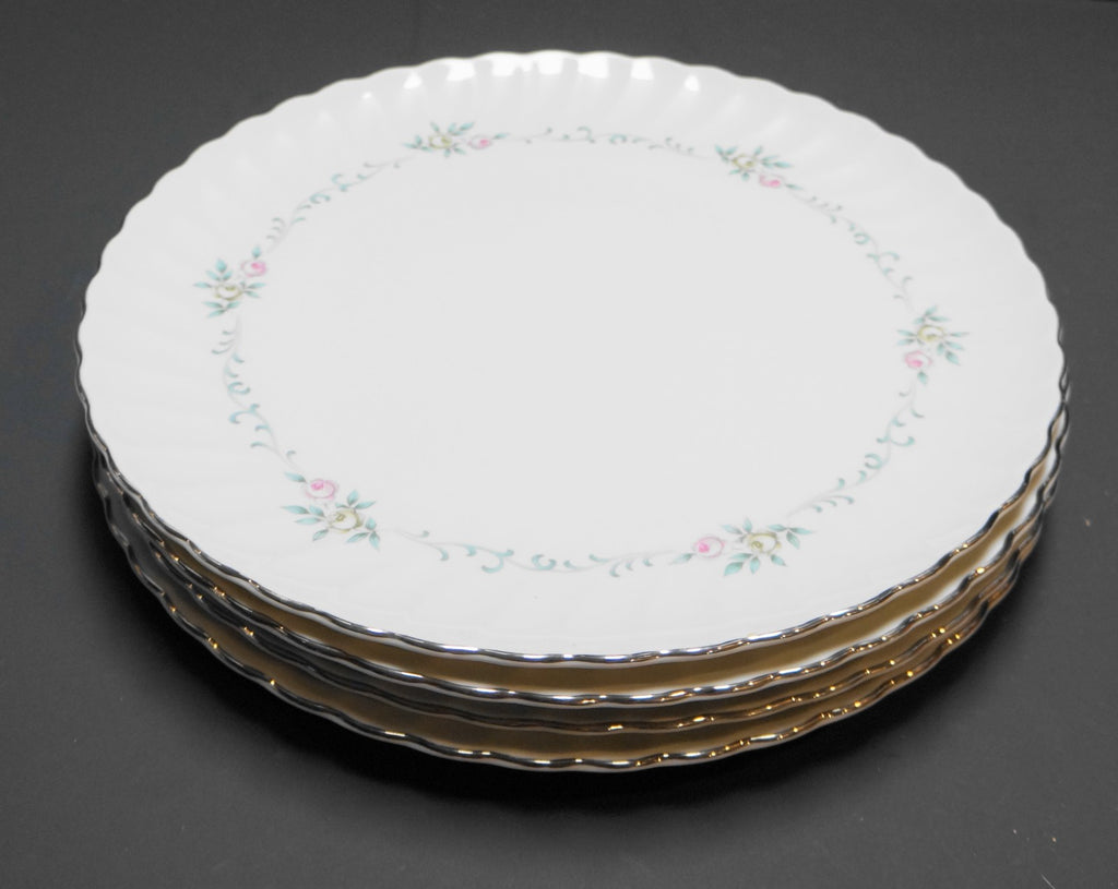 Syracuse Sweetheart Dinner Plates Set of 7 Silhouette Fine China