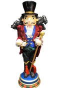 Pier 1 Nutcracker Top Hat Pocket Watch Cane Black Hair