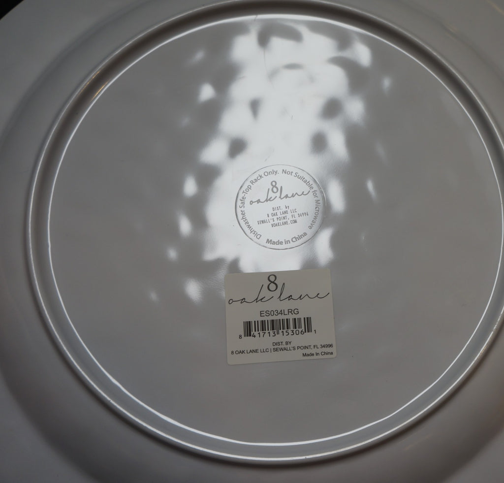 Oak Lane Lemon Dinner Salad Plates Pair Melamine Plastic