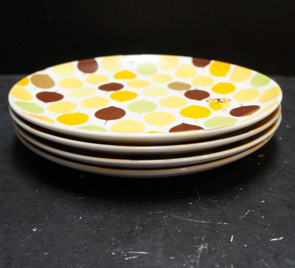 Rachael Ray Little Hoot Salad Plates Set of 4 8"