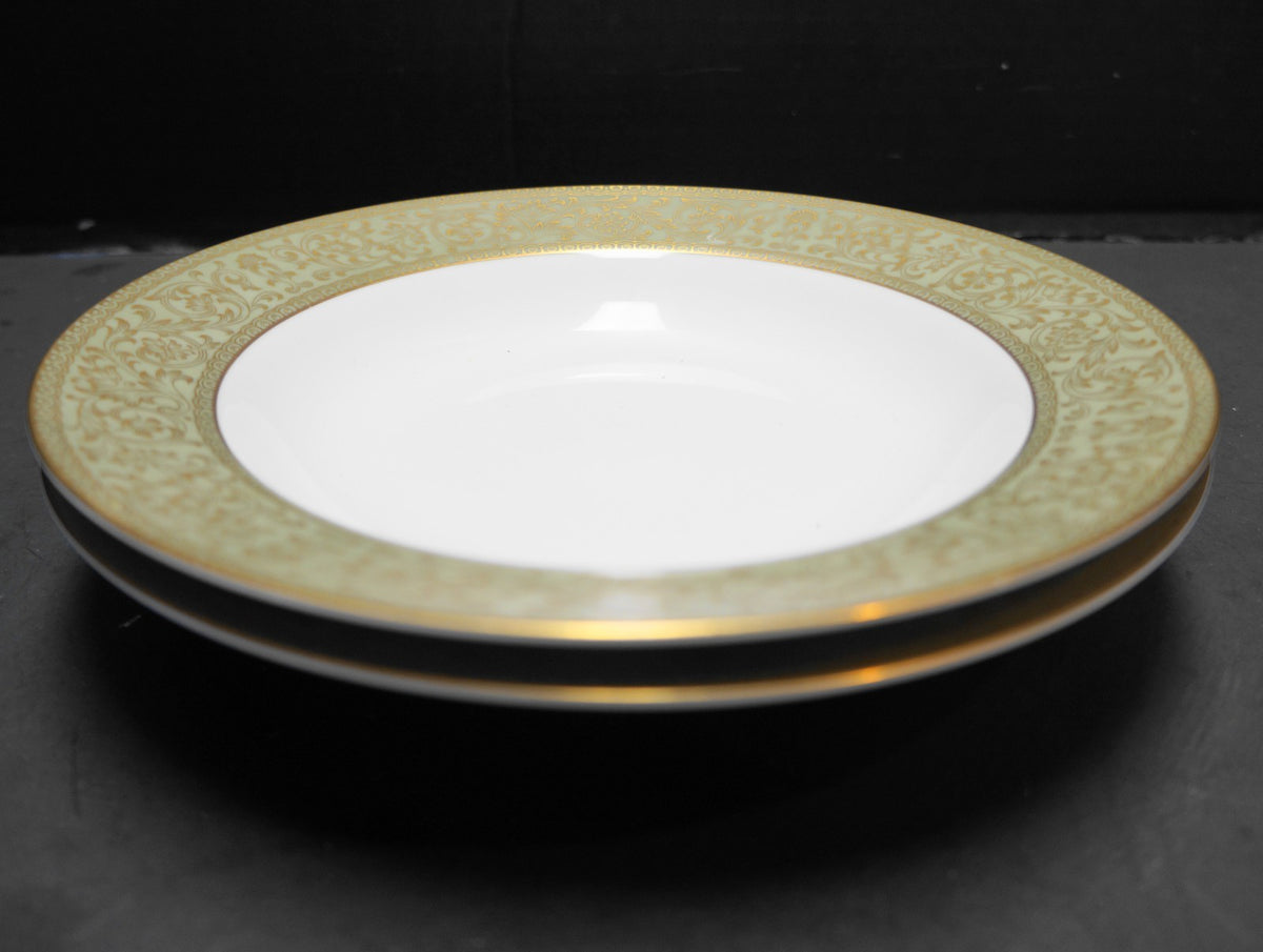 Sango Versailles Rimmed Soup Bowls Pair