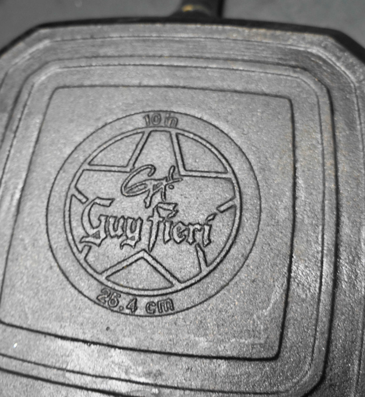 Guy Fieri Cast Iron Square Grill Pan 10" Limited Edition