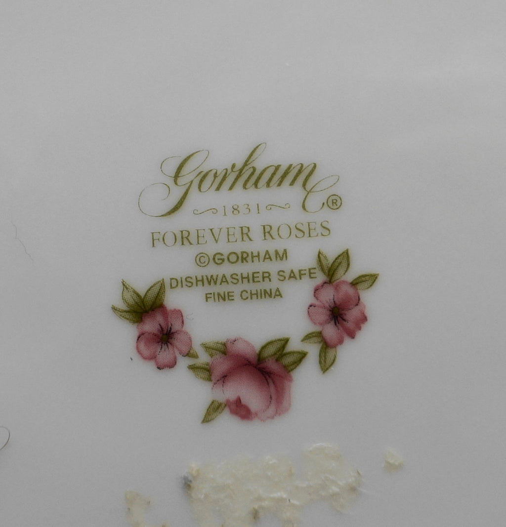 Gorham Forever Roses Dinner Plate 11 IN Porcelain Bone China