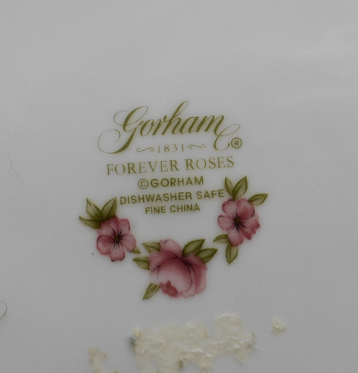 Gorham Forever Roses Dinner Plate 11 IN Porcelain Bone China