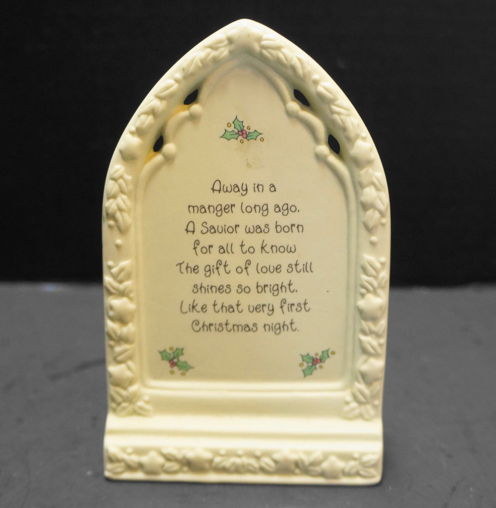 Precious Moments Christmas Window Chapel Plaque Arch Tell Me The Story of Jesus