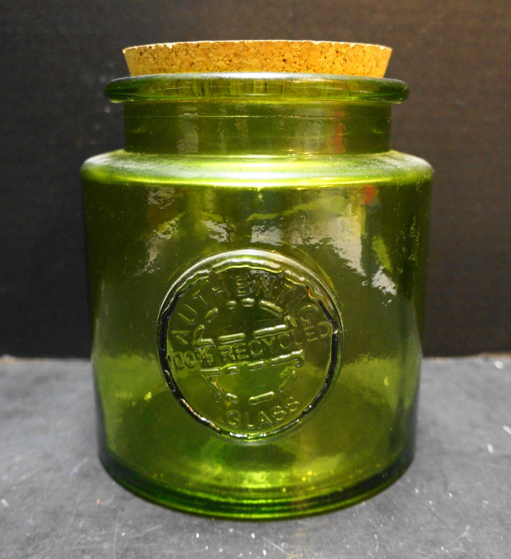 Vidrios San Miguel 100% Recycled Glass Green Canister Cork Stopper