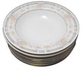 Farberware Southampton White Rimmed Soup Bowls Set of 7