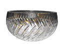 Badash Crystal 1980s Heavy Lead Crystal Diagonal Cut Serving Bowl 8 IN
