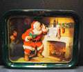 Dear Santa Please Pause Here Coca-Cola Tray 1980s 13 7/8" x 10 1/2"