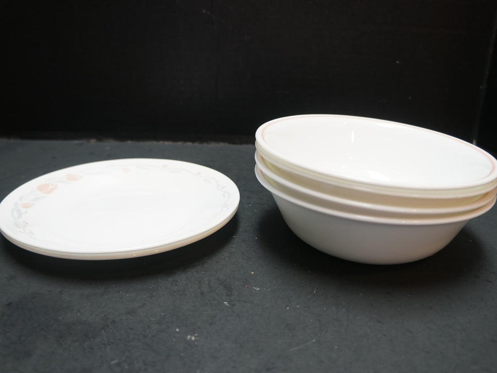 SOLD Corelle St Clair Bread Plates Cereal Bowls 6 Pieces