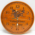 P Graham Dunn Laser Cut Cherry Wood Clock Take Time to Pray