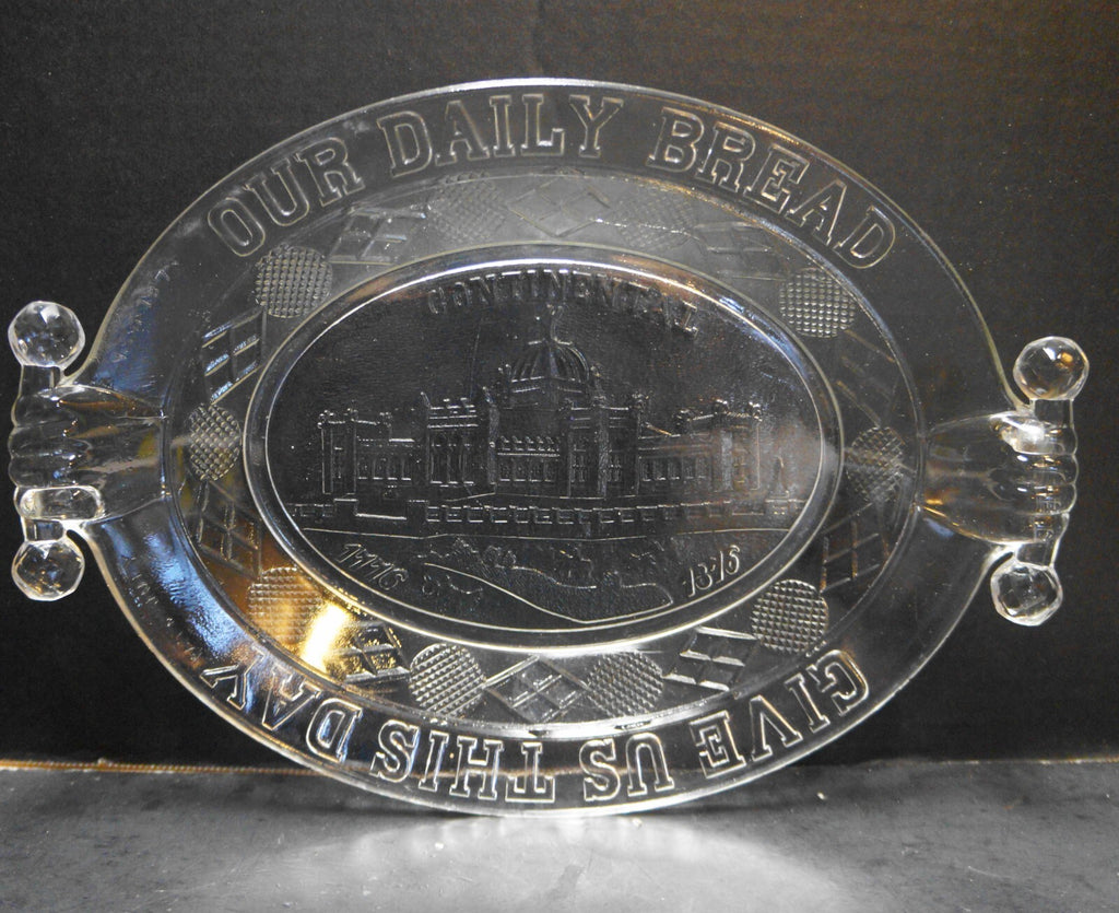 Atterbury Continental Centennial Bread Tray EAPG Pattern Glass