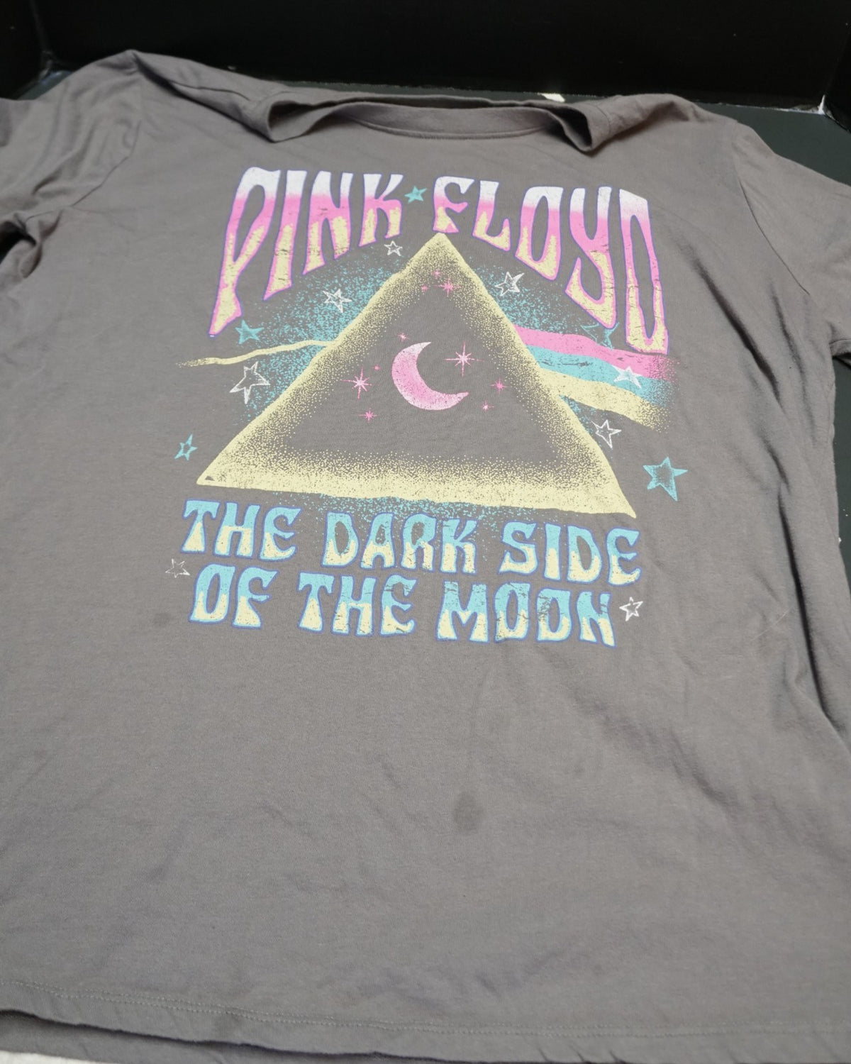 SOLD Pink Floyd Dark Side of the Moon Gray T-Shirt Size L 2025
