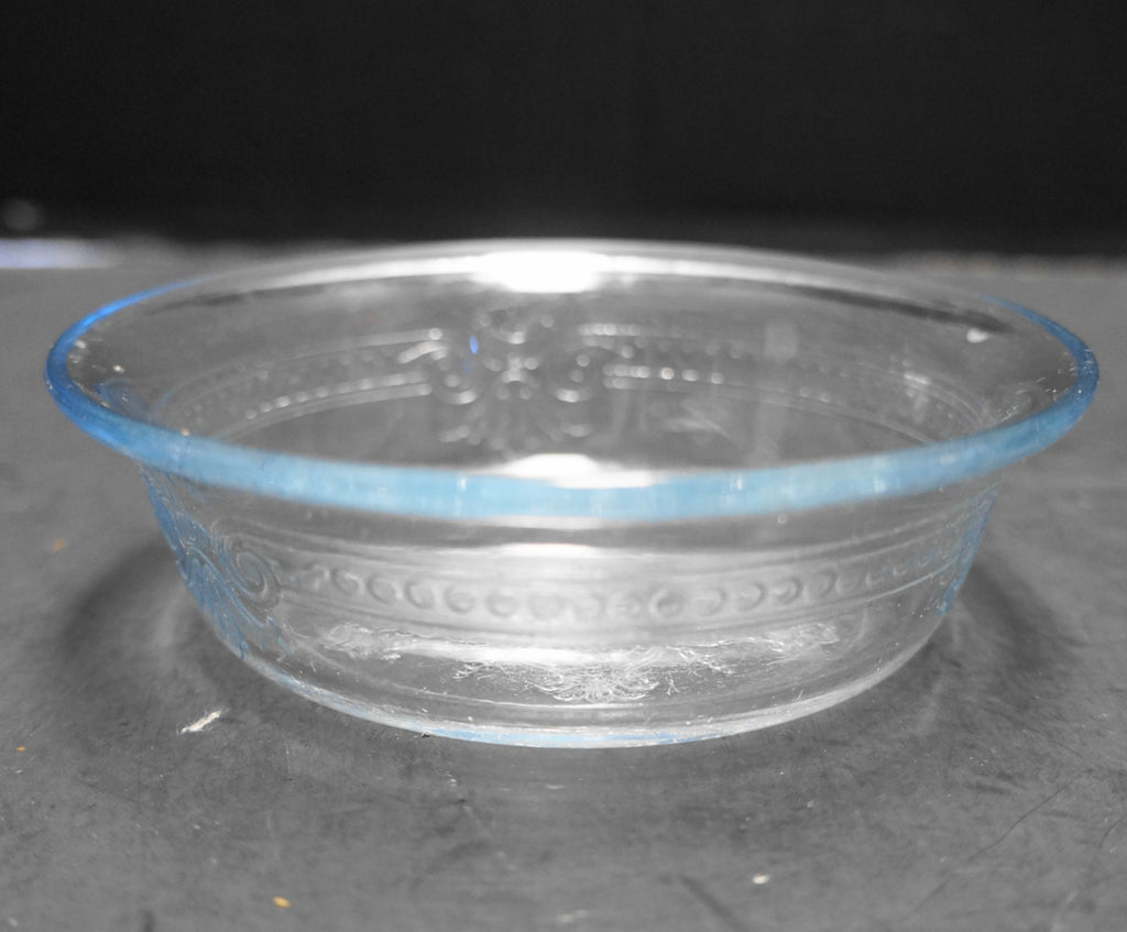 Fire King Philbe Sapphire Blue Individual Pie Plate 4 3/8 IN