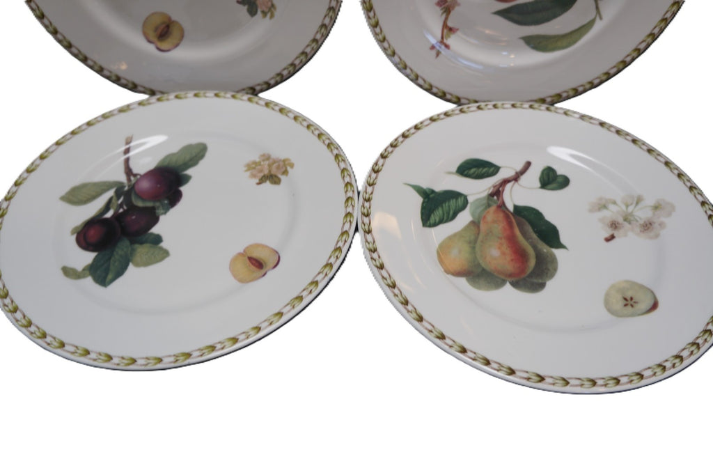 Queens Hooker Fruit Salad Dessert Plates Set of 4
