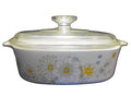 Corning Floral Bouquet Daisies A-2-B 2 Quart Casserole Pyrex Lid