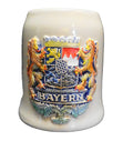 Bayern Embossed Coat of Arms Stein Beyer W. Germany Hand Painted