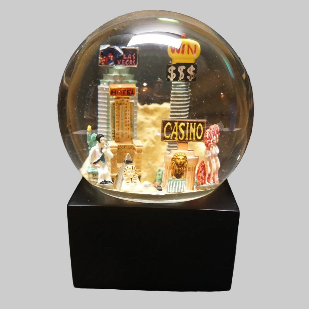 Saks Fifth Avenue Cityscape Snow Globe Las Vegas Music Box