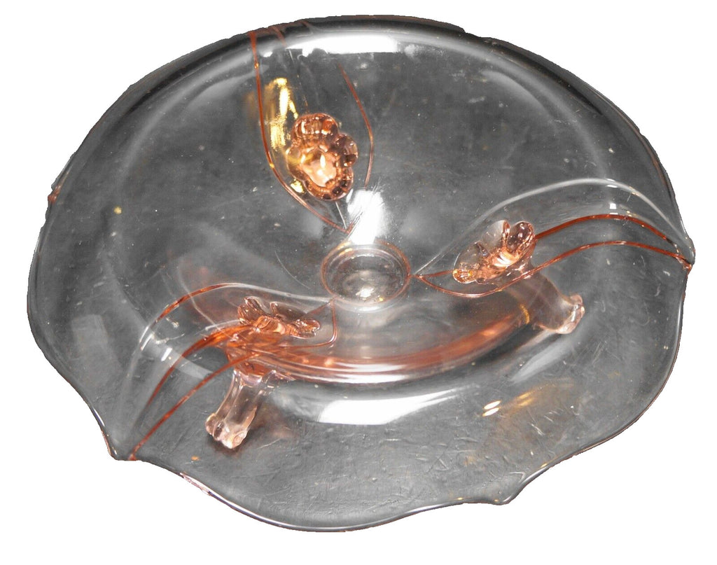 Lancaster Petal Pink Rolled Rim Three Toed Bowl Small