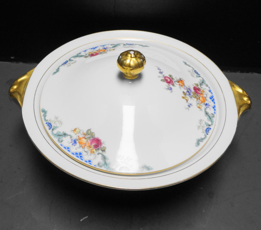 Royal Bayreuth Bavaria Franklin Covered Vegetable Dish Round
