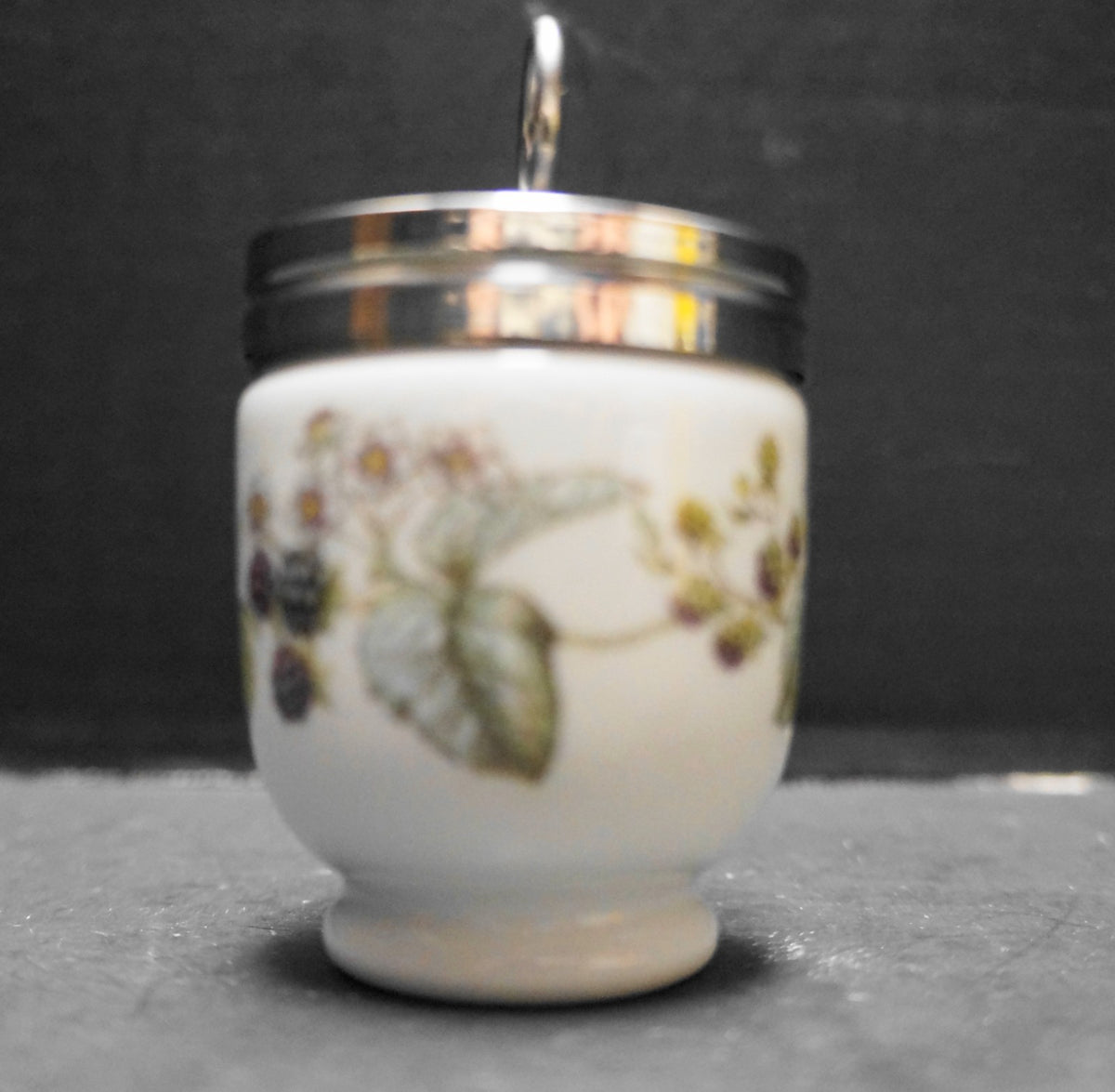 Royal Worcester Lavinia Blackberry Bone China Egg Coddler