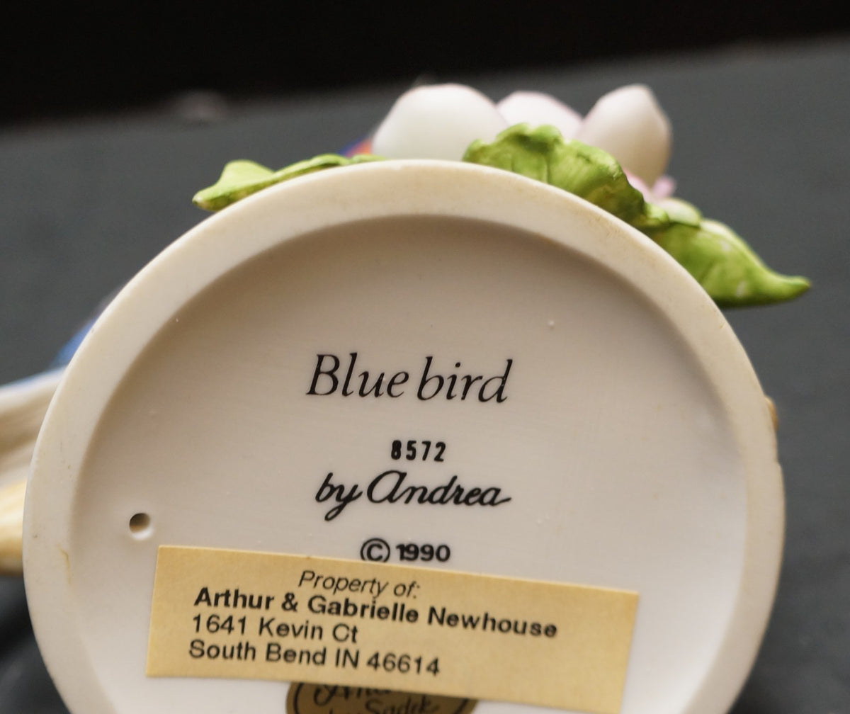 Andrea by Sadek Bluebird 8572 Bird Figurine 1990