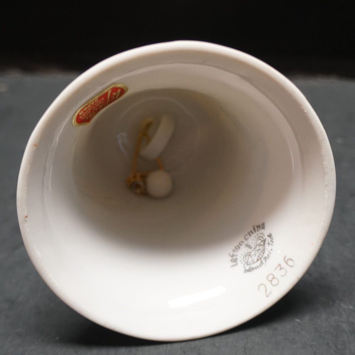 Lefton Shamrock Hand Painted Porcelain Bell Vintage