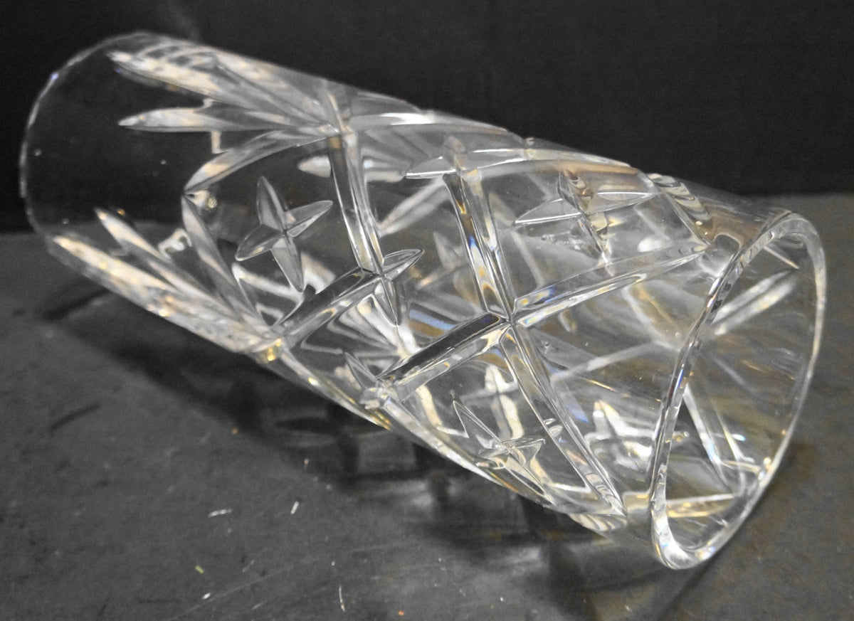 Ceska Tradition Mouth Blown Hand Cut Crystal Hurricane Candle Lamp Poland