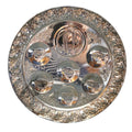 Jerusalem Silver Plated Seder Passover Plate Tray 12 3/4 IN Grape Vine Embossed