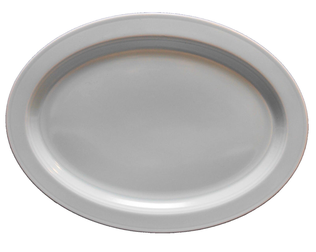 Vernon Kilns Modern California Pistachio Green Oval Platter 14 IN