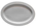 Vernon Kilns Modern California Pistachio Green Oval Platter 14 IN