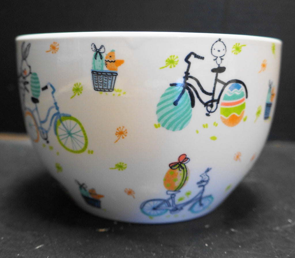 Signature Easter Bicycles Stoneware Nesting Bowls Set of 3