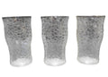 Smith By Cracky Crackle Glass Clear Juices Set of 3 Depression