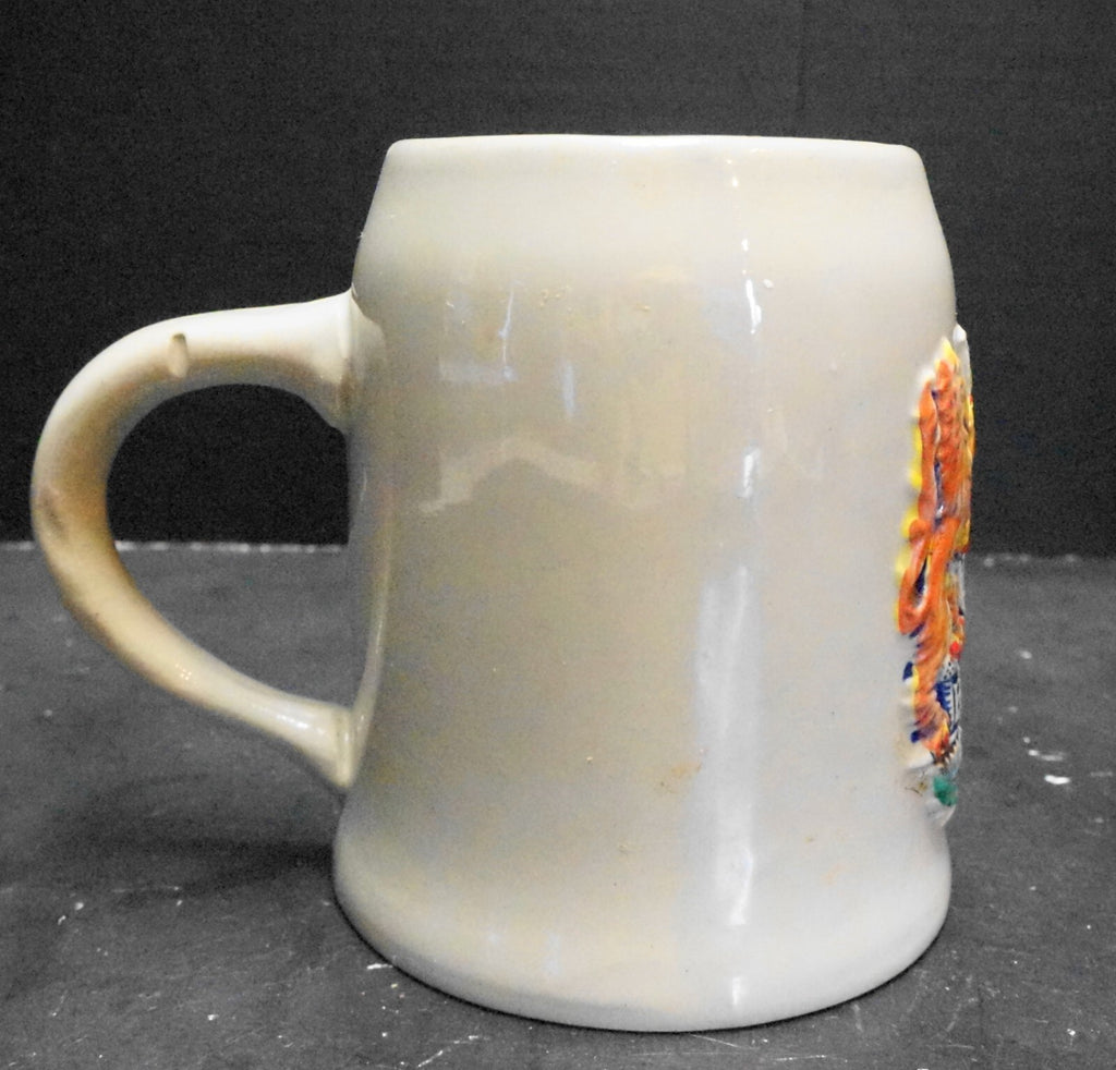 Bayern Embossed Coat of Arms Stein Beyer W. Germany Hand Painted