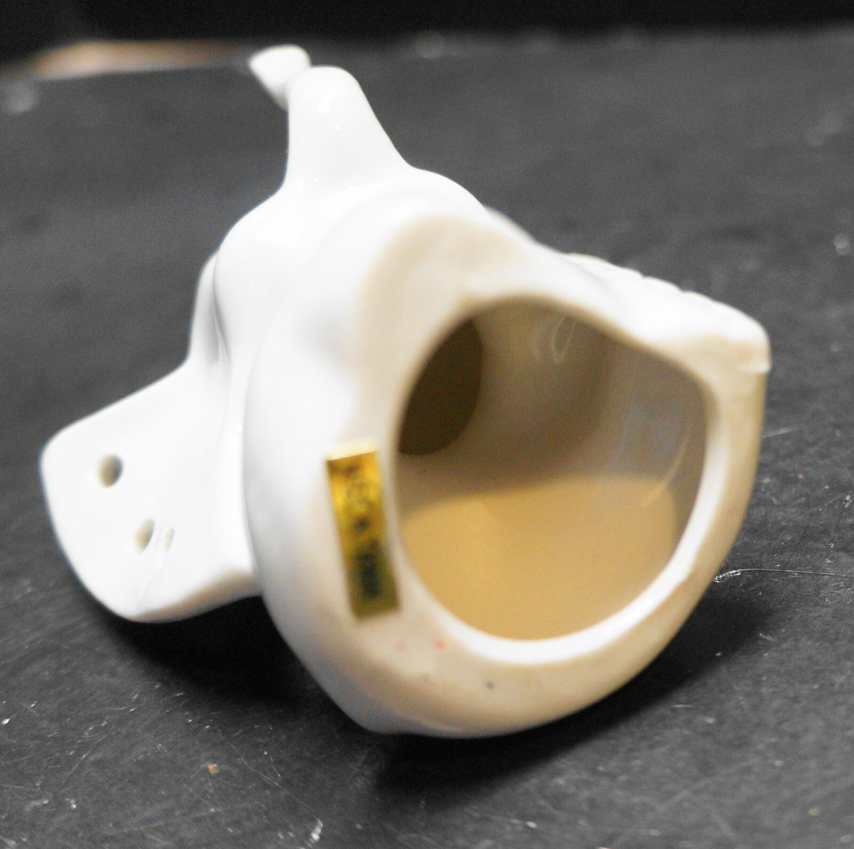 Vintage Ceramic Elephant Earring Holder Trunk Up Ring Holder