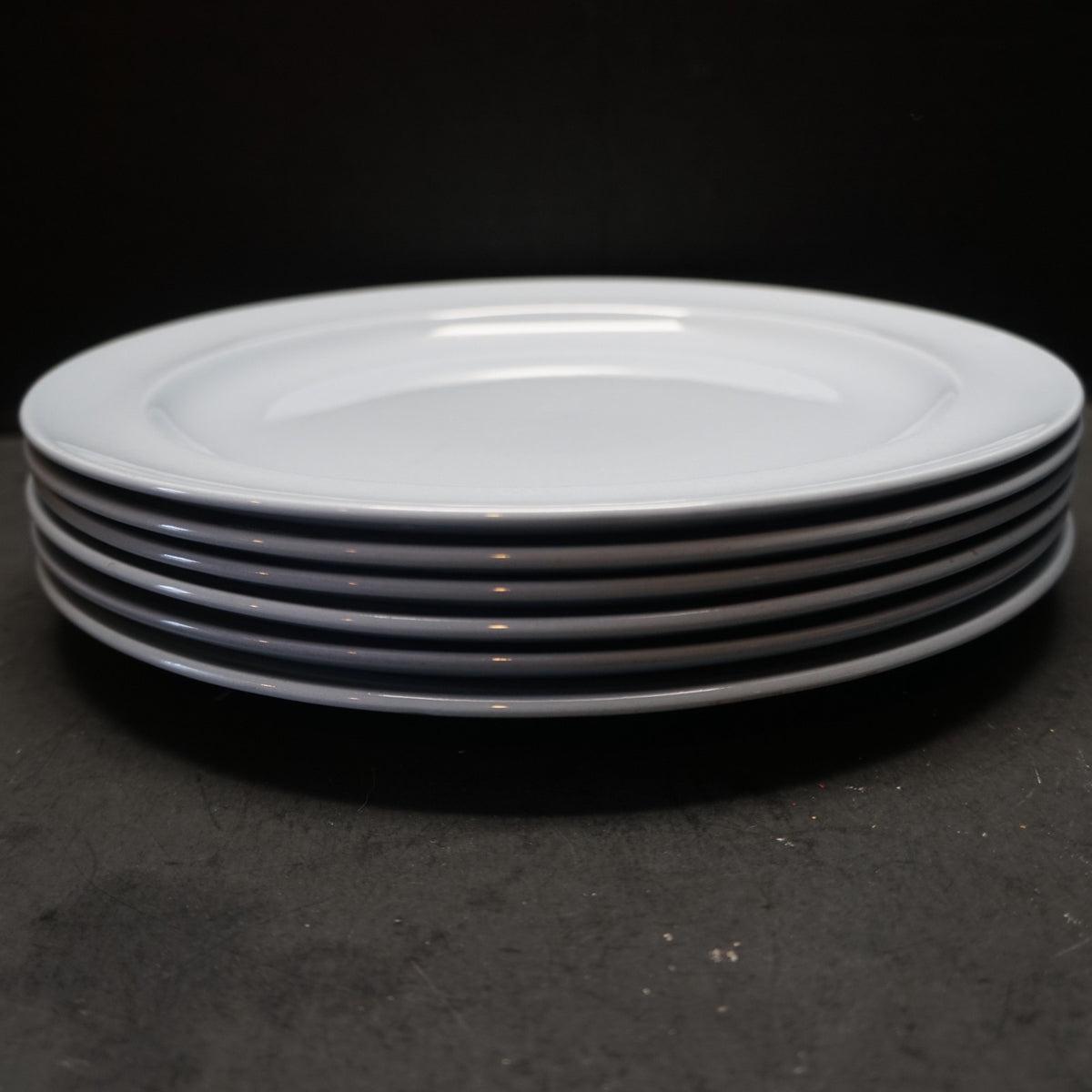 Lavender by Wedgwood Solid Smooth Light Blue Dinner Plates Set of 6