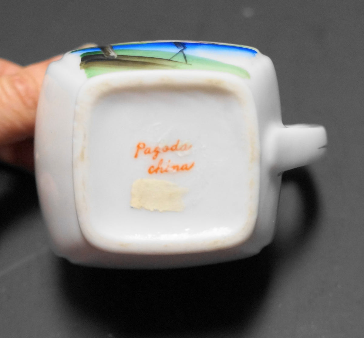 Florida Souvenir Hand Painted Creamer Flamingo Palm Tree Beach