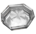 Clear Lucite Acrylic Trinket Box Octagon Flower Lid