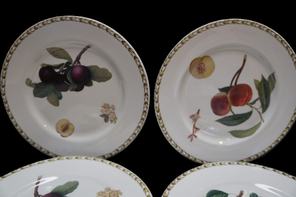Queens Hooker Fruit Salad Dessert Plates Set of 4