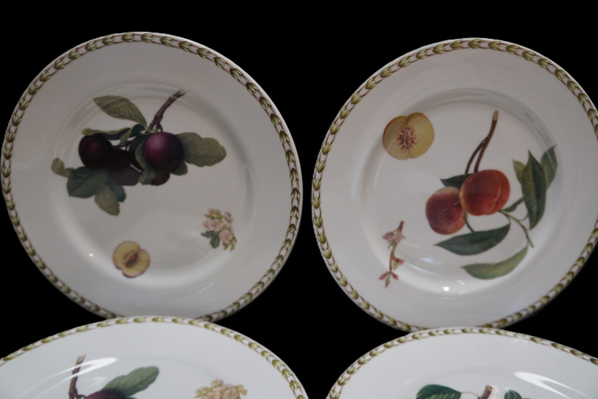 Queens Hooker Fruit Salad Dessert Plates Set of 4