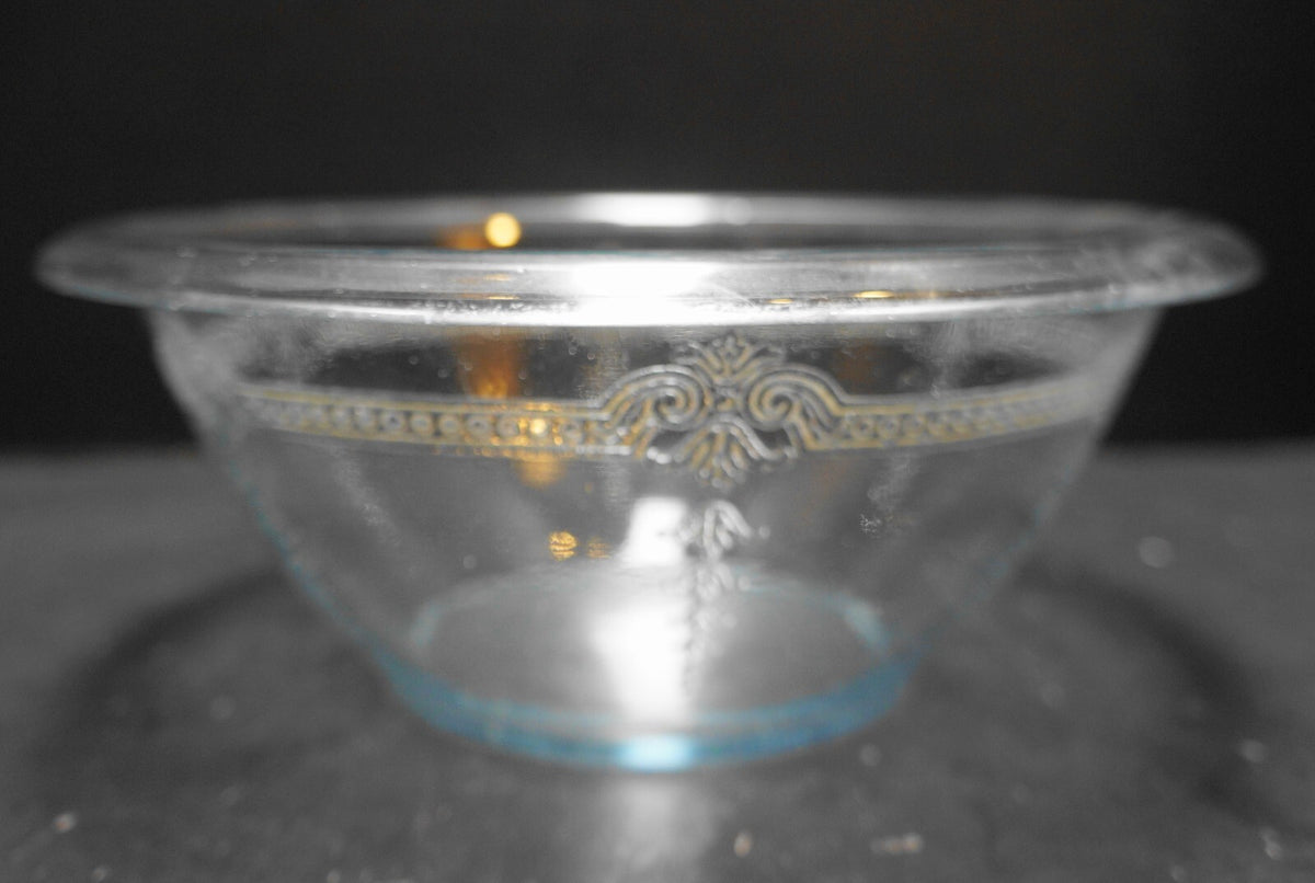 Fire King Philbe Sapphire Blue Mixing Bowl Rolled Rim 8 IN